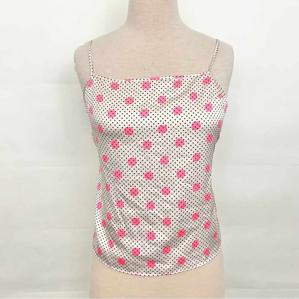 Victoria’s Secret polka dot spaghetti strap adjustable tank top pajama medium